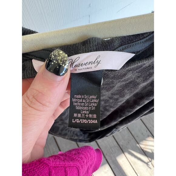 VICTORIA'S SECRET Heavenly Tank Top Animal Print Twist Front Tie Back Large - Picture 8 of 11